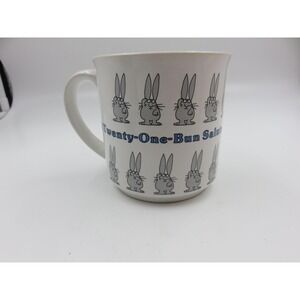 Recycled Paper Products Twenty-One-Bun Salute Rabbit Vintage Coffee Mug White